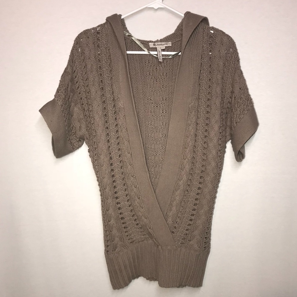BCBGeneration V-Neck Hoodie Sweater XS - Picture 1 of 6